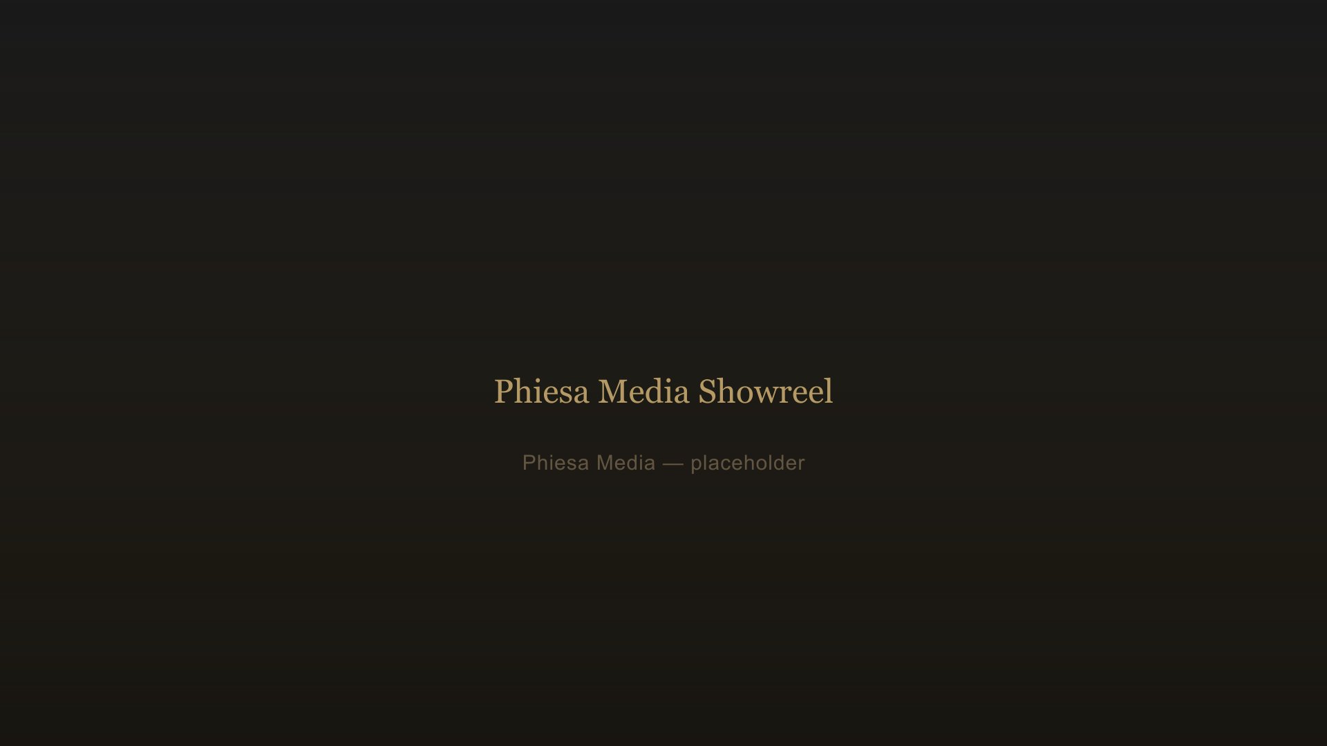 Phiesa Media showreel — nightlife, weddings, and brand activations